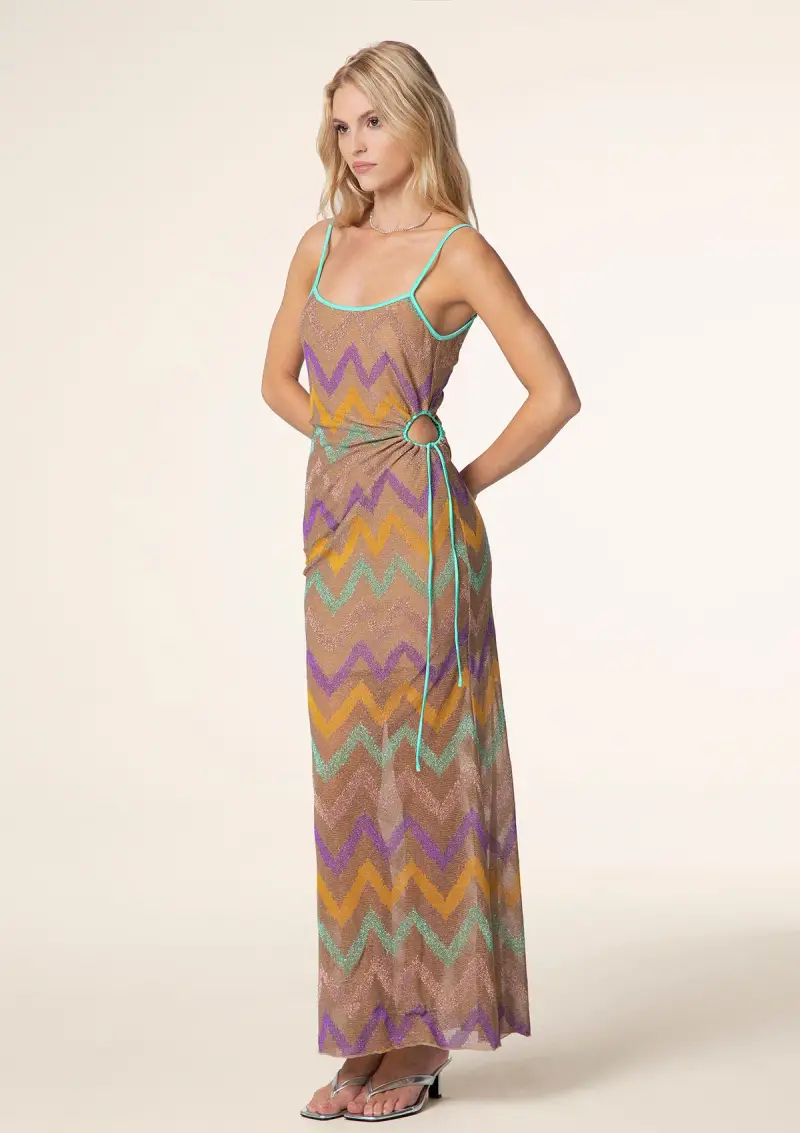 Vestito Lungo Donna F**K Multicolor 0906-MC