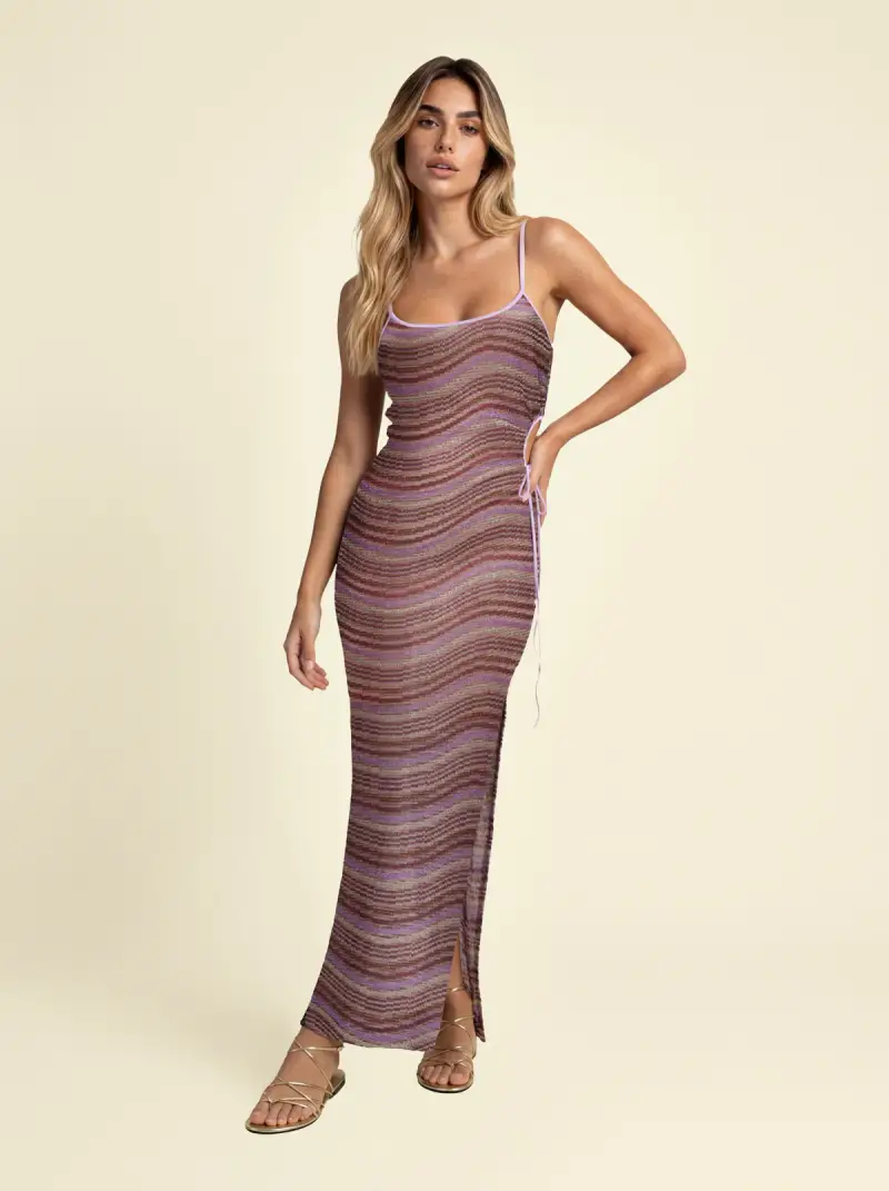 Vestito Lungo Donna F**K Multicolor SW0657-MC