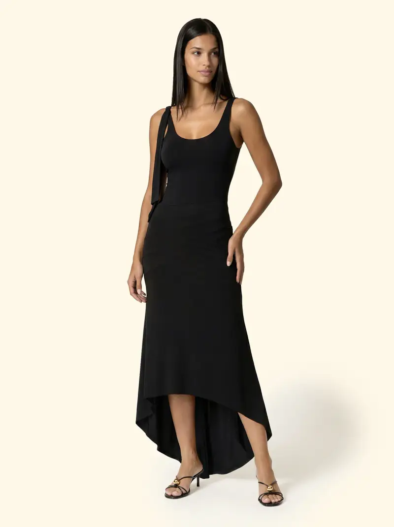 Vestito lungo Donna F**K Nero SW0626-BK