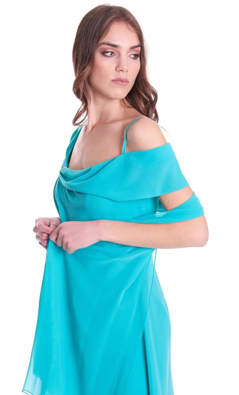 Abito corto fabiana ferri, colore verde miniatura 2