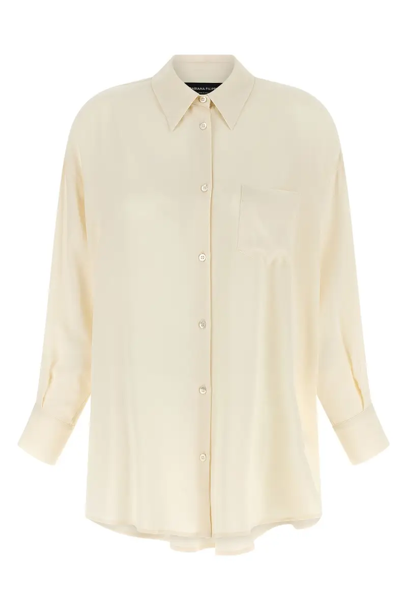 Camicia Filo Diamante Beige