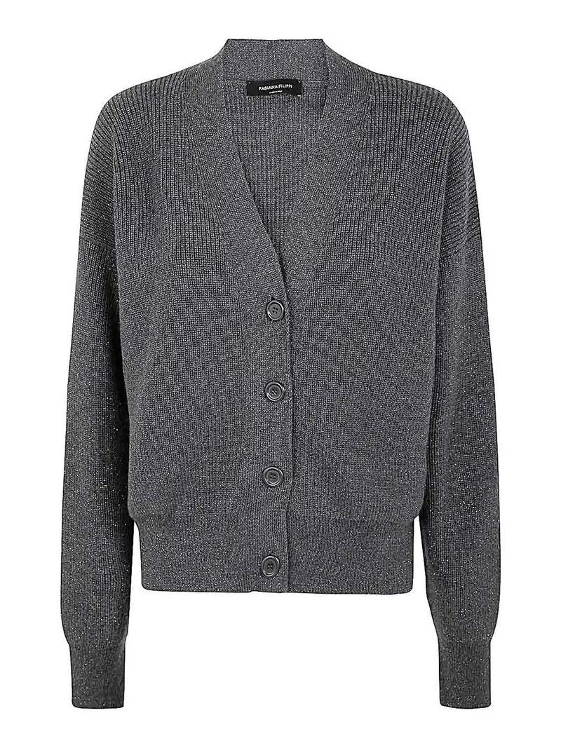 Fabiana Filippi Cardigan Grigio 3293867