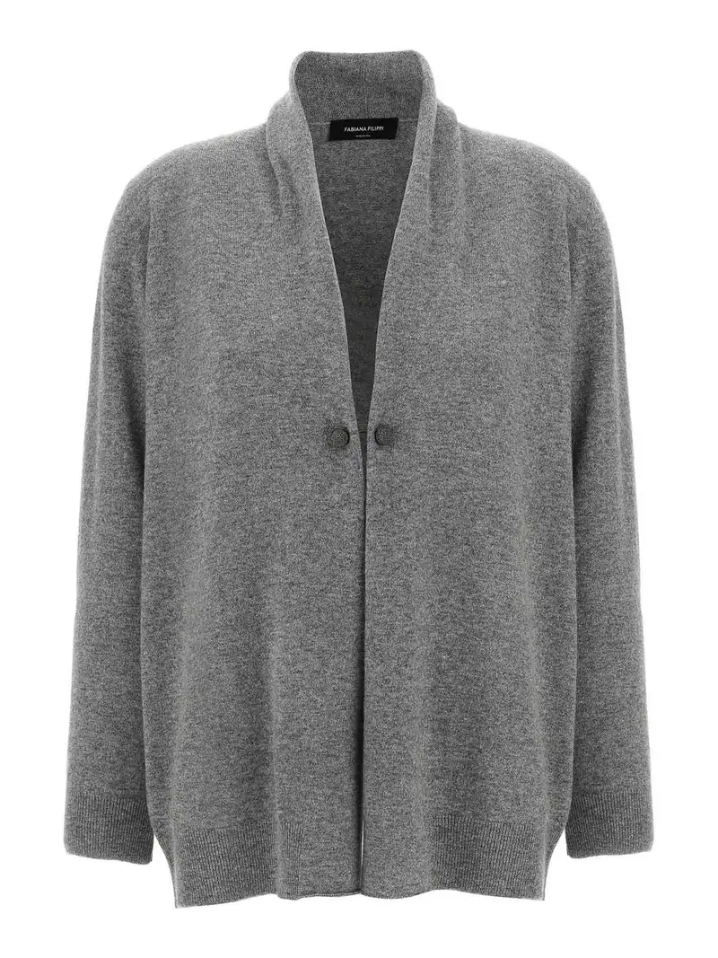 Fabiana Filippi Cardigan Grigio 3295680