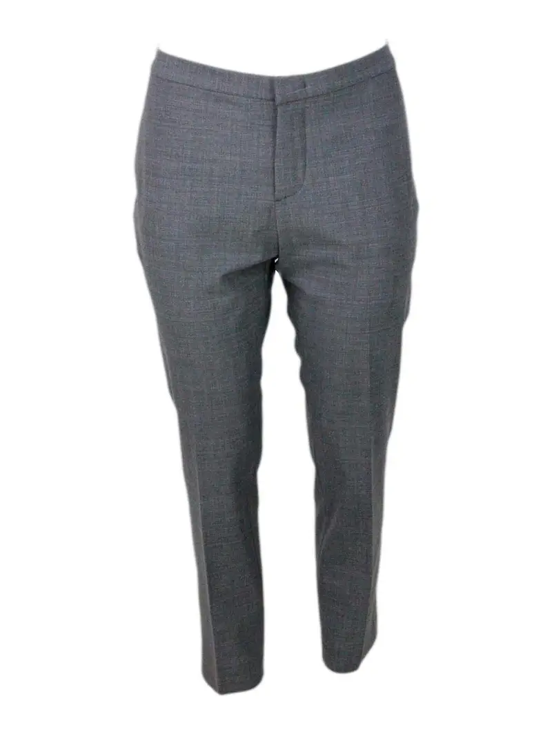 Giacca in lana e seta Grigio