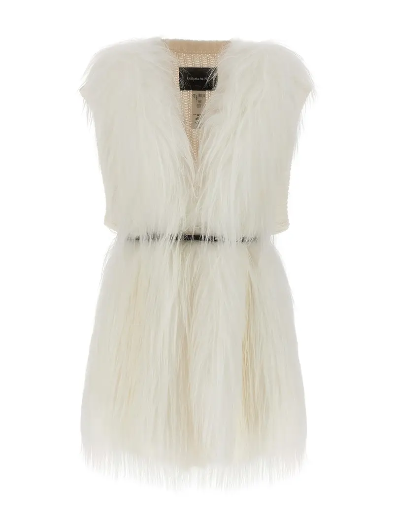 Fabiana Filippi Gilet Bianco 3259859