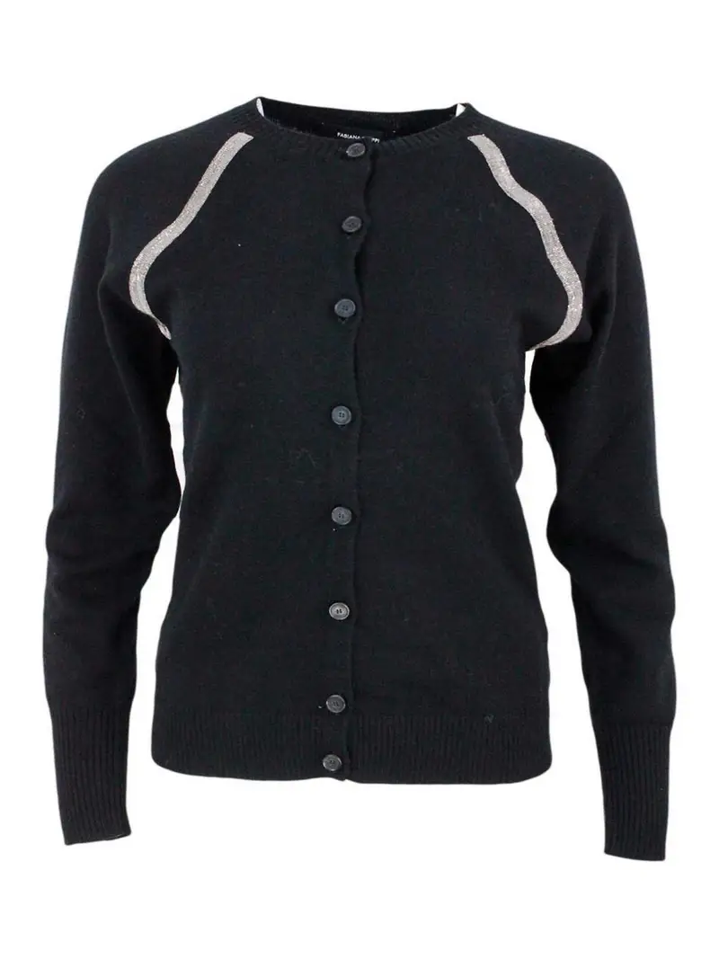 Girocollo in misto lana ... girocollo Nero