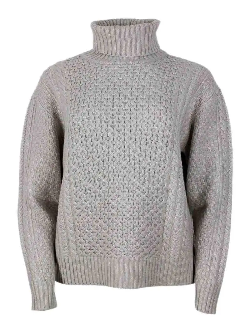 Girocollo misto lana Grigio