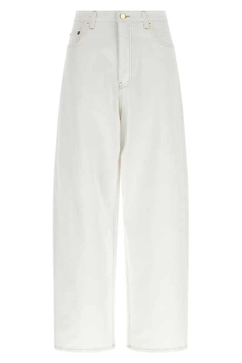 Jeans Vita Alta Bianco