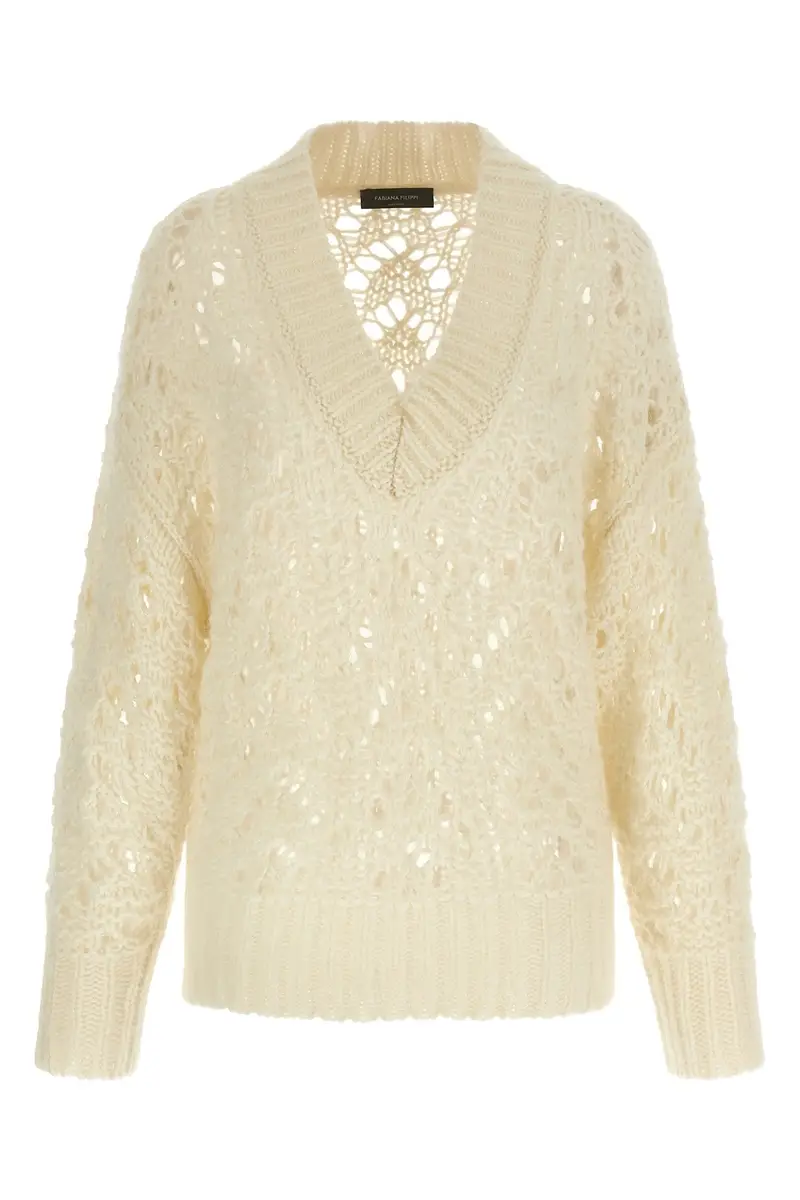 Fabiana Filippi Maglia in Mohair beige