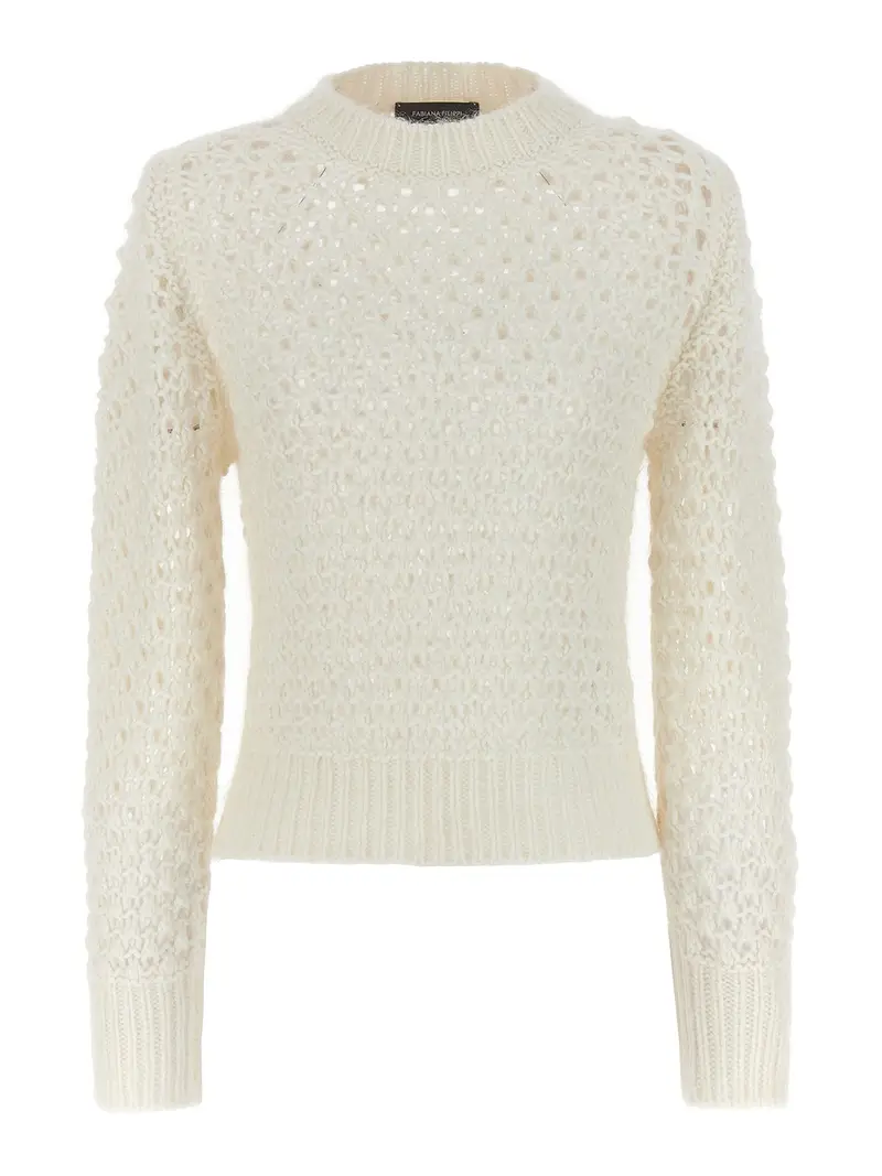 Maglia tricot Bianco