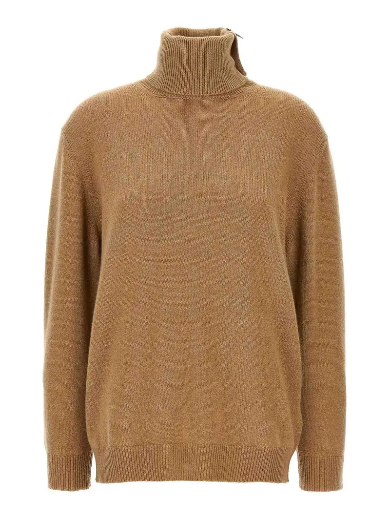 Maglione a collo alto Beige
