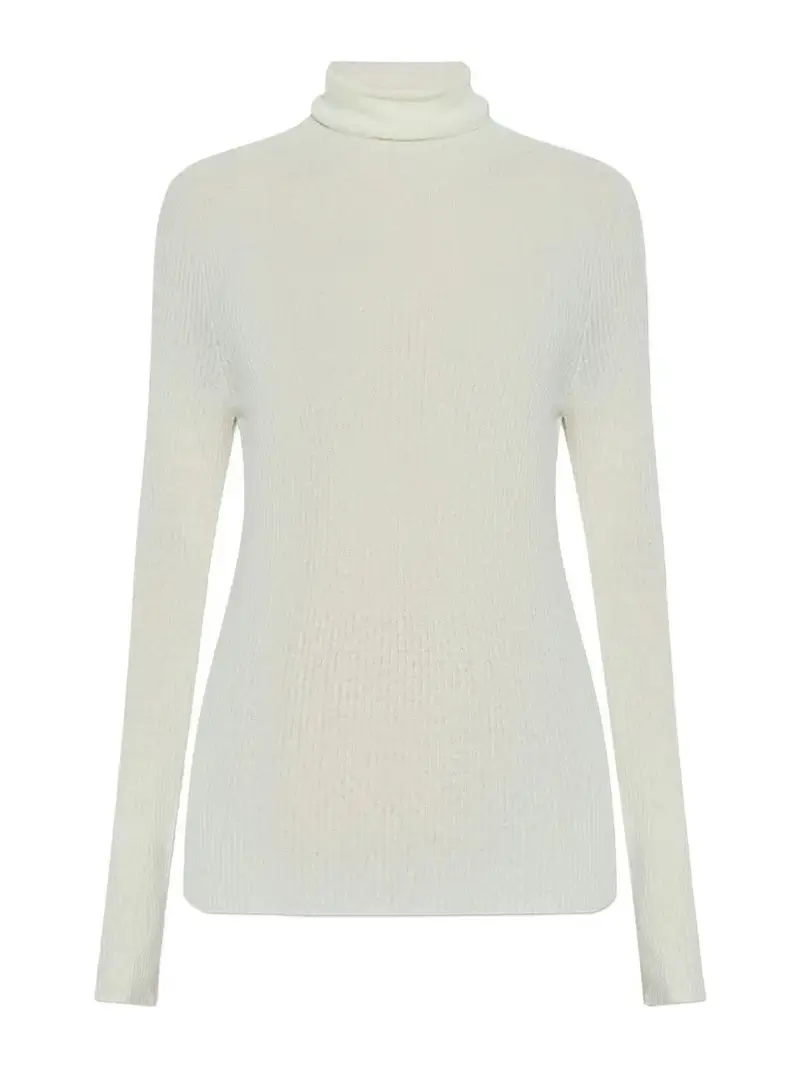 Maglione a coste Bianco