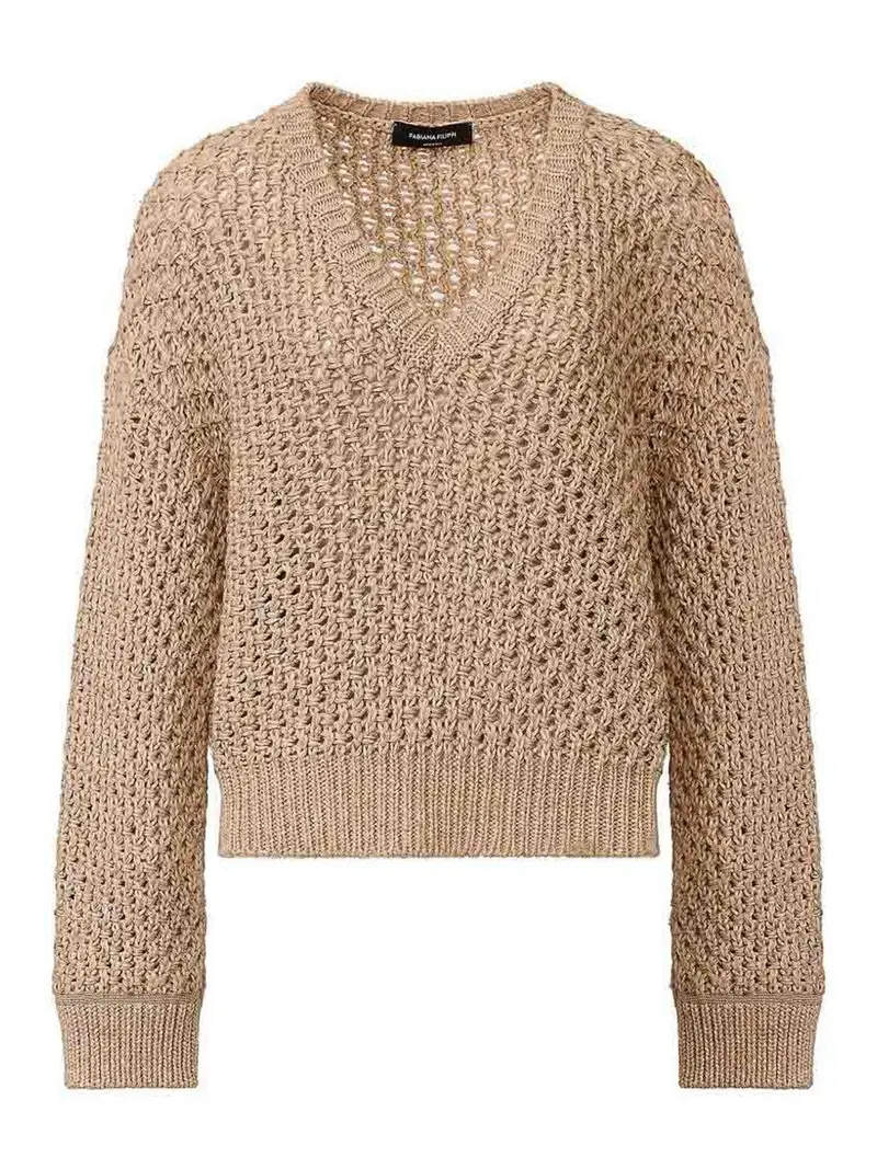 Maglione di cotone Bianco