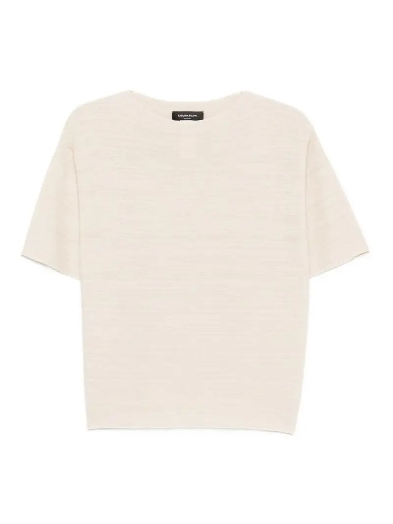 Maglione In Lana E Cotone Bianco