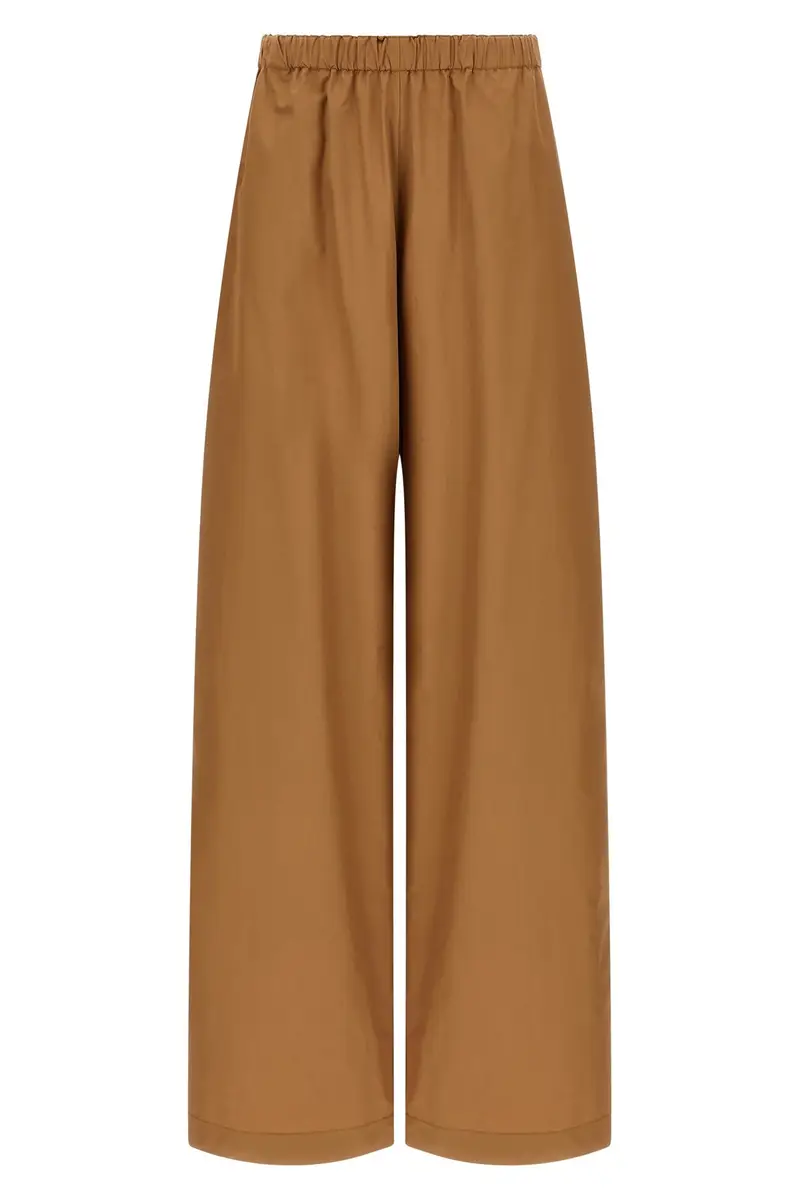 Pantalone Gamba Ampia Marrone