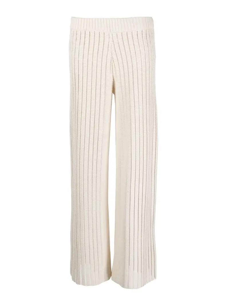 Pantaloni a gamba larga Bianco