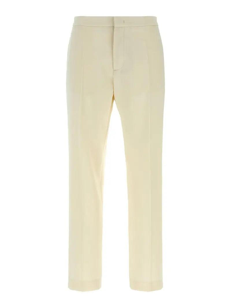 Pantaloni dettagli gioiello Bianco