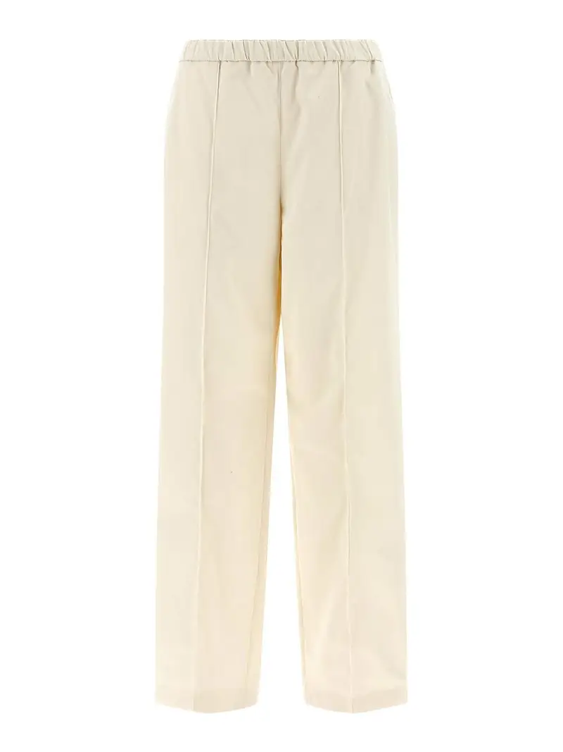 Pantaloni in gabardina Beige