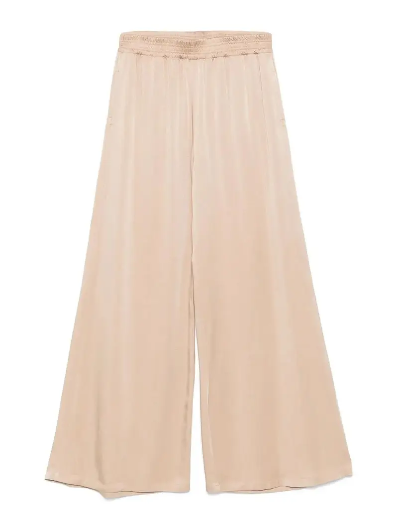 Pantaloni in vita elastica Beige