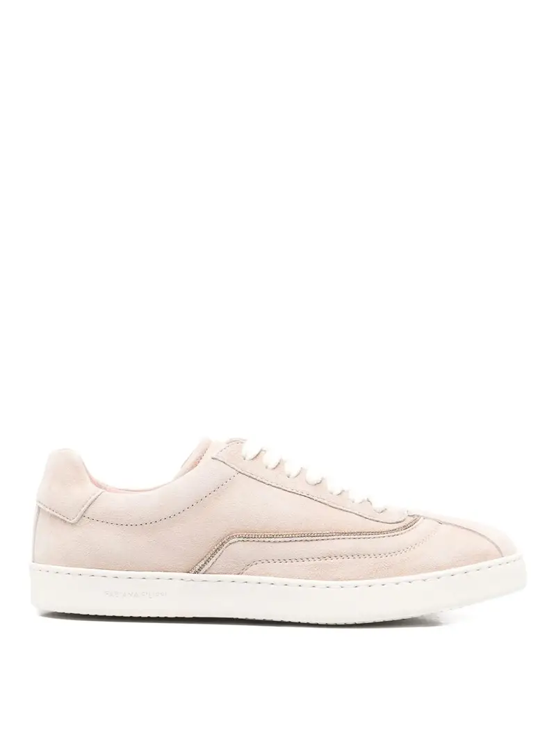 Sneakers in pelle scamosciata Beige