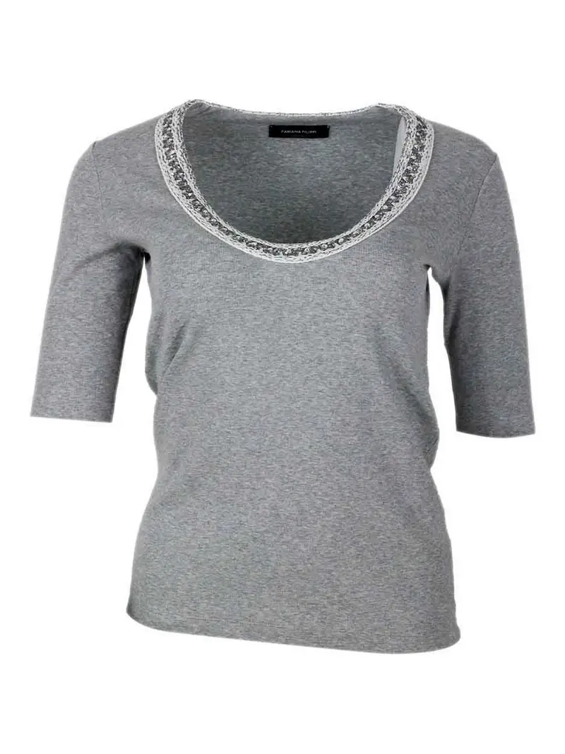 Fabiana Filippi T-shirt Grigio 4290268