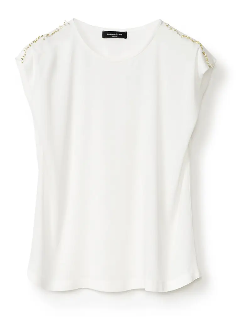Fabiana Filippi Top Bianco 3263435