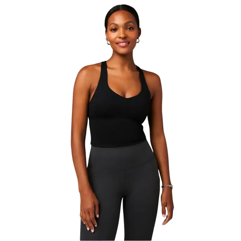 Top corto con reggiseno integrato donna Fabletics Anywhere