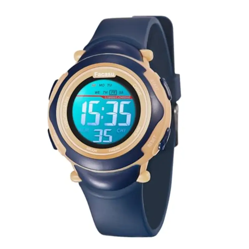 Facasu Orologio Digitale Bambini Bambine, Orologio Ragazzi Ragazze Sportivo per Esterni Impermeabile, Colorato con Luce e Cronometro Sveglia Regalo Bambini Bambine Ragazzi