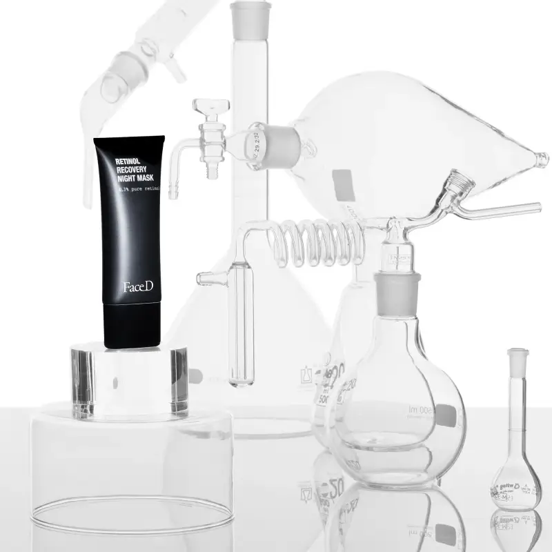 Retinol Maschera Ristrutturante Notturna di Retinolo - Trattamento antietà pelli mature, Crema antirughe, Maschera viso idratante miniatura 5