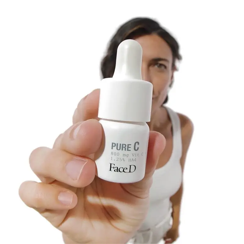 Viso PURE C - Vitamina C Pura 16% in Acido Ialuronico - Trattamento antietà pelli mature, Siero viso antimacchie, Siero antirughe miniatura 4