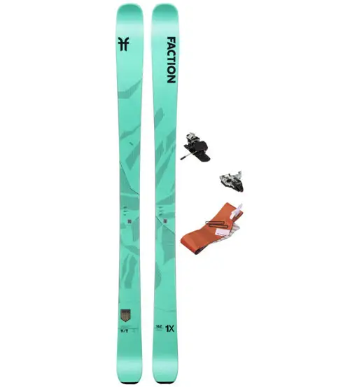 Set Agent 1X sci da scialpinismo+attacco+pelli Green