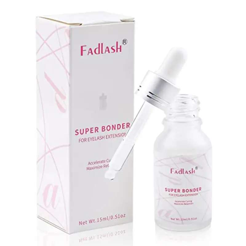 Fadlash Lash Bonder Pour Les Extensions de Cils 15ML Accélérateur de Collecte de Scellant Pour Le Bond Extension Bonder Sceller Réduit l'irritation Augmenter La Rétention de Lash Jusqu'à 30%