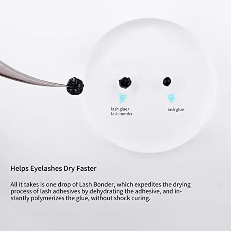 Fadlash Lash Bonder Pour Les Extensions de Cils 15ML Accélérateur de Collecte de Scellant Pour Le Bond Extension Bonder Sceller Réduit l'irritation Augmenter La Rétention de Lash Jusqu'à 30% miniatura 2