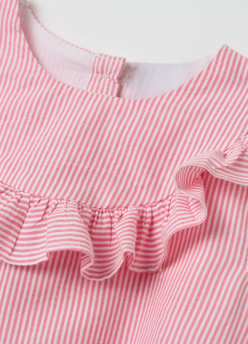 FAGOTTINO, Abito Da Bambina In Puro Cotone Rosa Regular Fit Con Volant, Rosa, Taglia: 9-12 miniatura 2