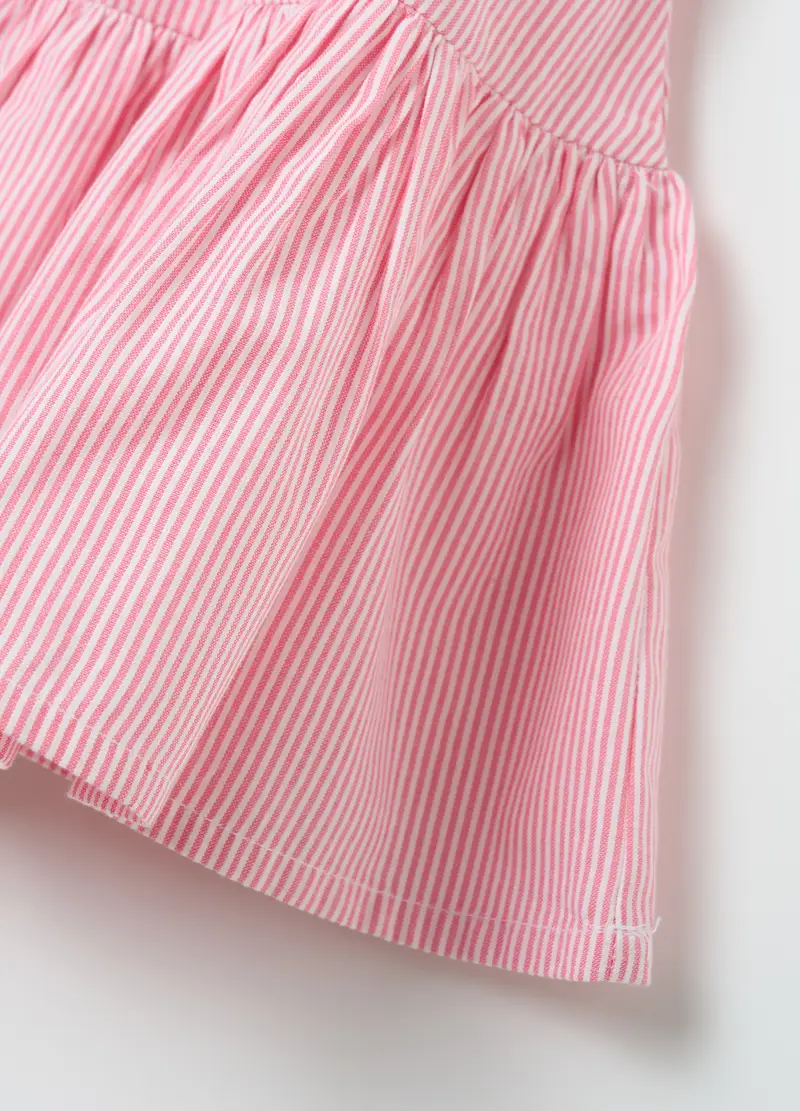 FAGOTTINO, Abito Da Bambina In Puro Cotone Rosa Regular Fit Con Volant, Rosa, Taglia: 9-12 miniatura 3