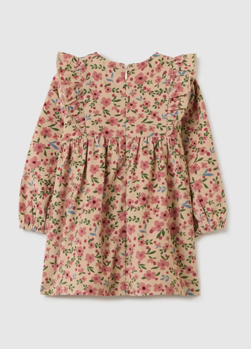 Abito Da Bimba In Puro Cotone Multicolor Regular Fit, Bambina, Multicolor miniatura 3