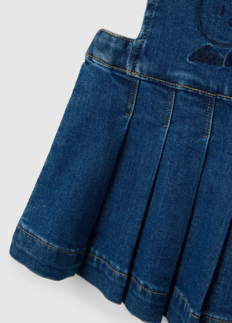 FAGOTTINO, Abito Da Neonata In Denim Elasticizzato Blu Regular Fit, Bambina, Denim, Taglia: 12-18 miniatura 3