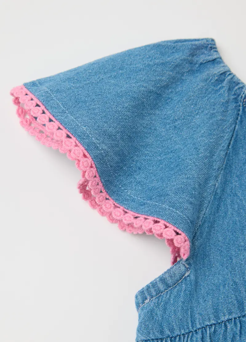 FAGOTTINO, Abito In Denim Con Fiocchi Applicati, Bambina, Denim, Taglia: 9-12 miniatura 2