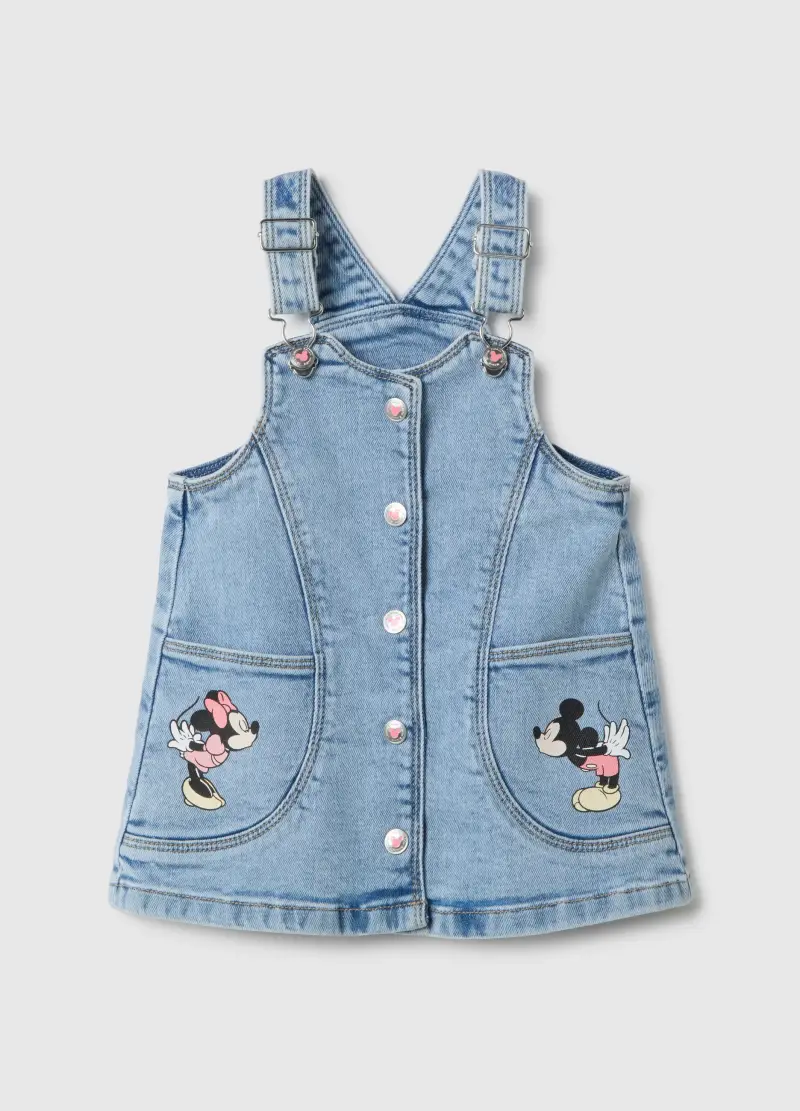 Abito In Denim Elasticizzato Blu Regular Fit Per Bimba, Bambina, Denim