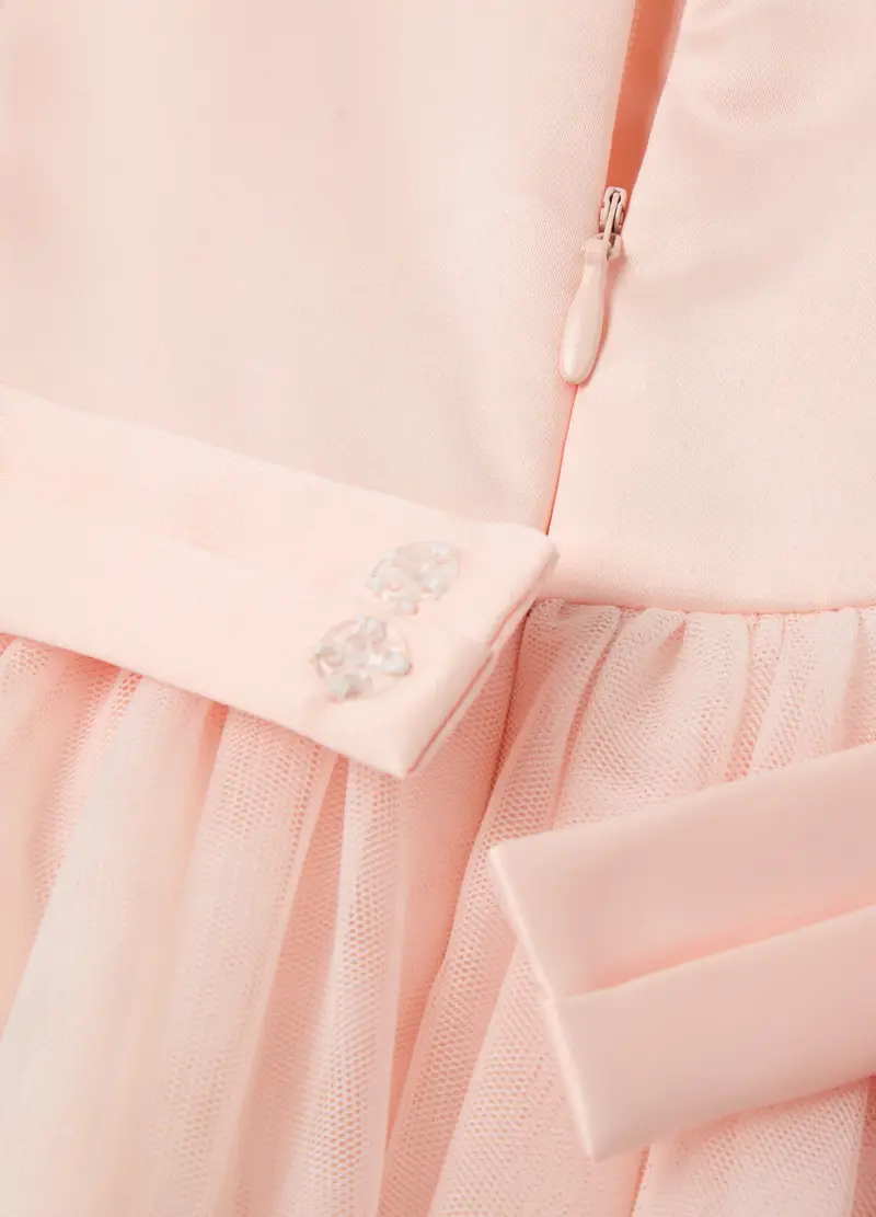 FAGOTTINO, Abito In Tulle Con Applicazione Floreale, Bambina, Rosa, Taglia: 30-36 miniatura 3