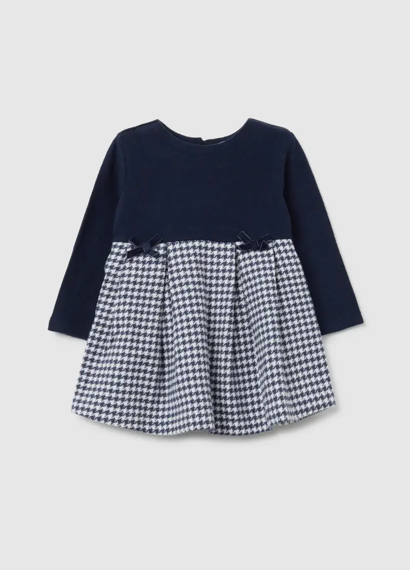 Abito Multicolor A Quadri Da Bimba In Cotone Elasticizzato Wide Fit, Bambina, Multicolor