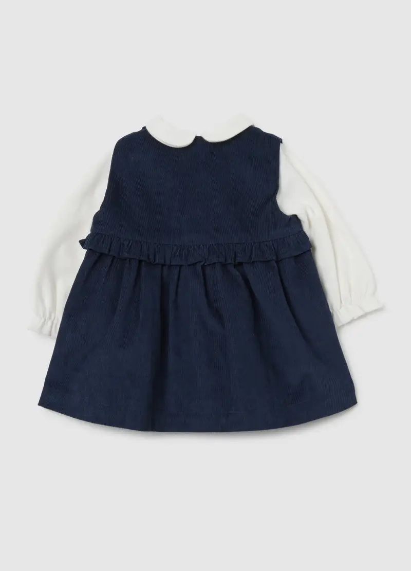 Abito Multicolor Da Neonato In Puro Cotone, Neonata, Multicolor miniatura 2