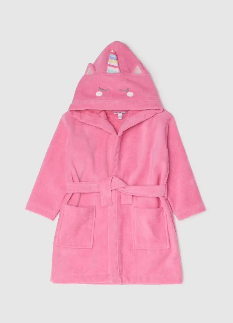 FAGOTTINO, Accappatoio Da Bambina In Puro Cotone Rosa, Rosa, Taglia: 12-18