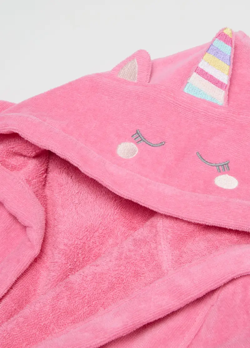 FAGOTTINO, Accappatoio Da Bambina In Puro Cotone Rosa, Rosa, Taglia: 12-18 miniatura 2