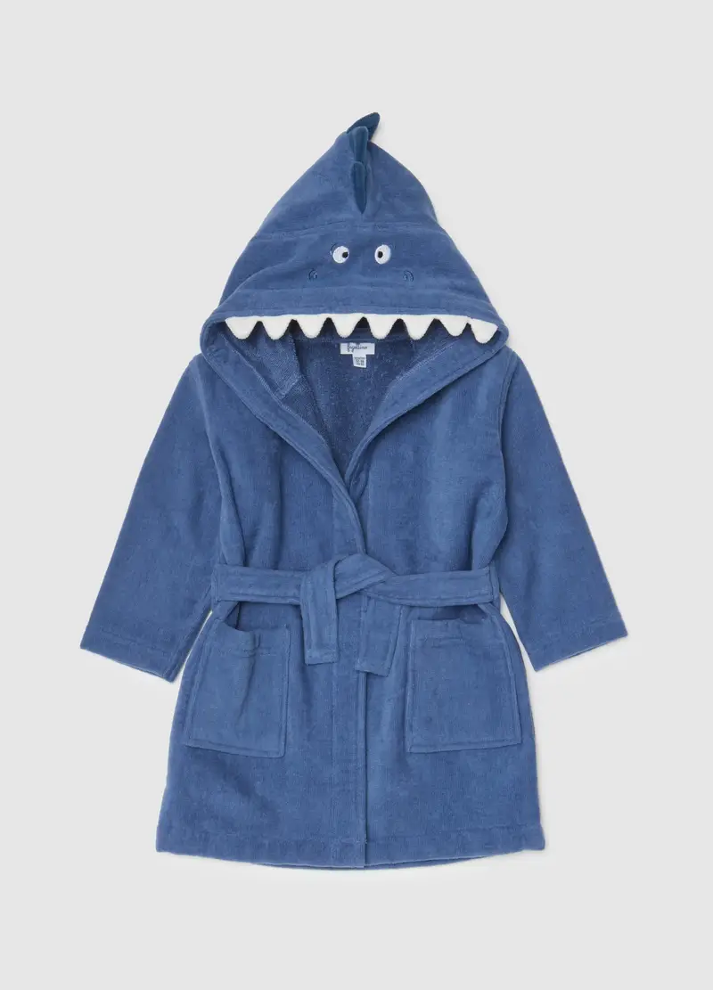 FAGOTTINO, Accappatoio Da Bambino In Puro Cotone Blu, Blu, Taglia: 12-18