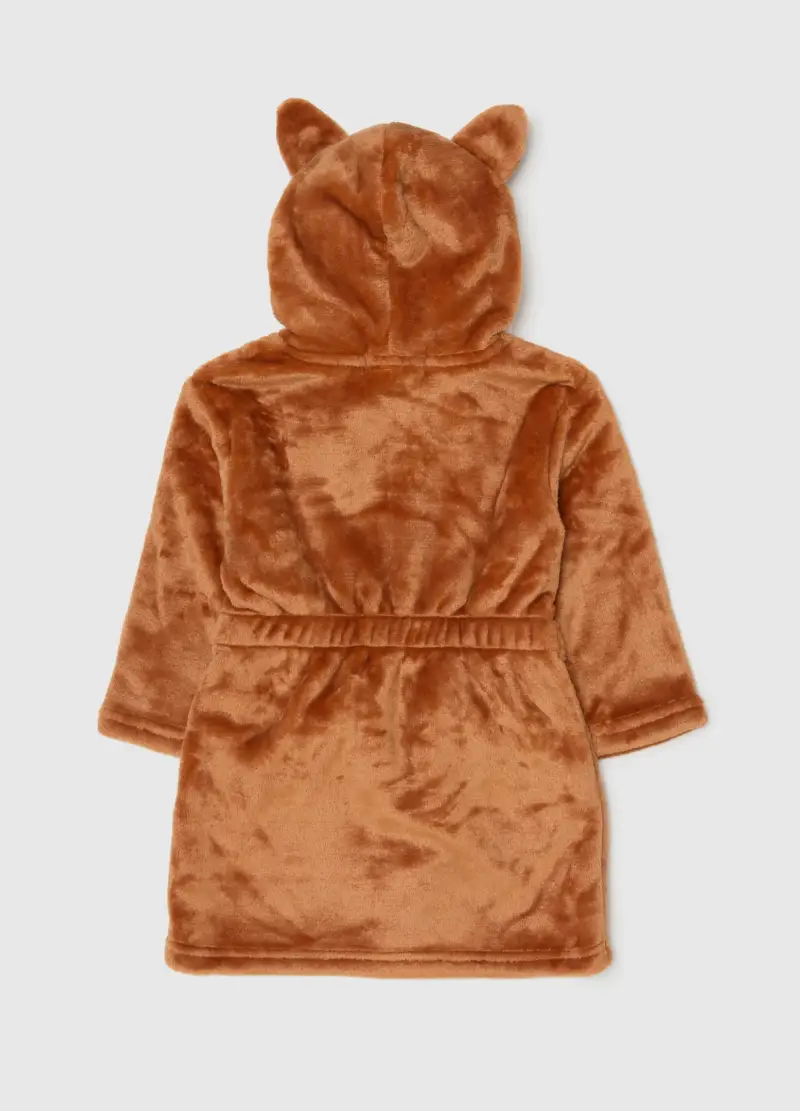 Accappatoio Da Bambino Marrone Con Cappuccio, Multicolor miniatura 2