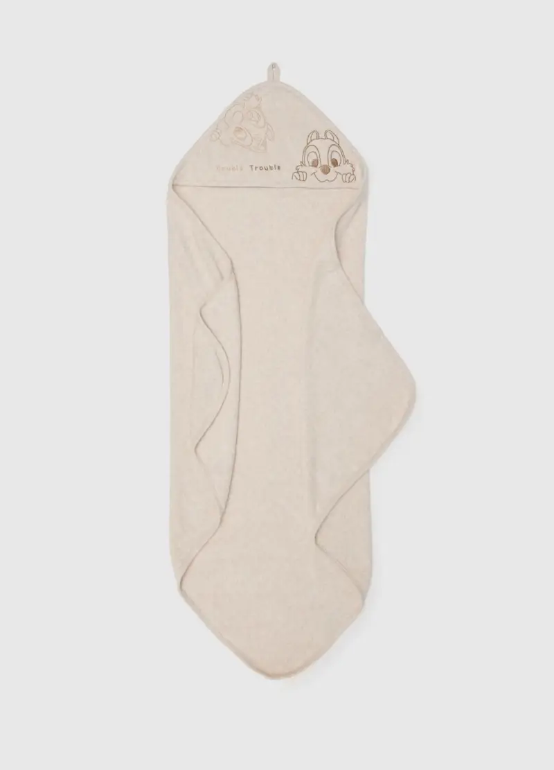 Accappatoio Da Neonato In Misto Cotone Beige, Unisex, Beige