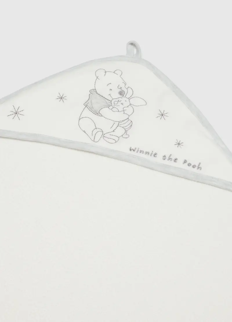 Accappatoio Da Neonato In Misto Cotone Bianco Con Cappuccio, Unisex, Bianco miniatura 2