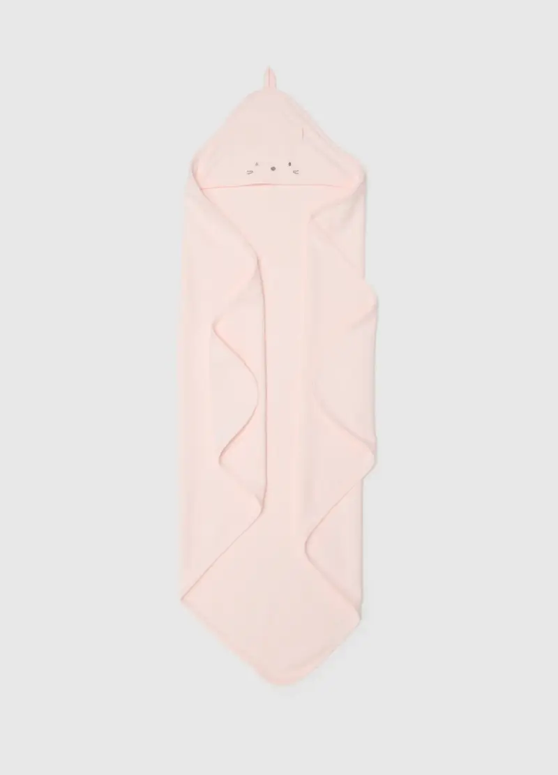 Accappatoio Rosa Da Neonata In Misto Cotone Regular Fit, Neonato, Rosa miniatura 2