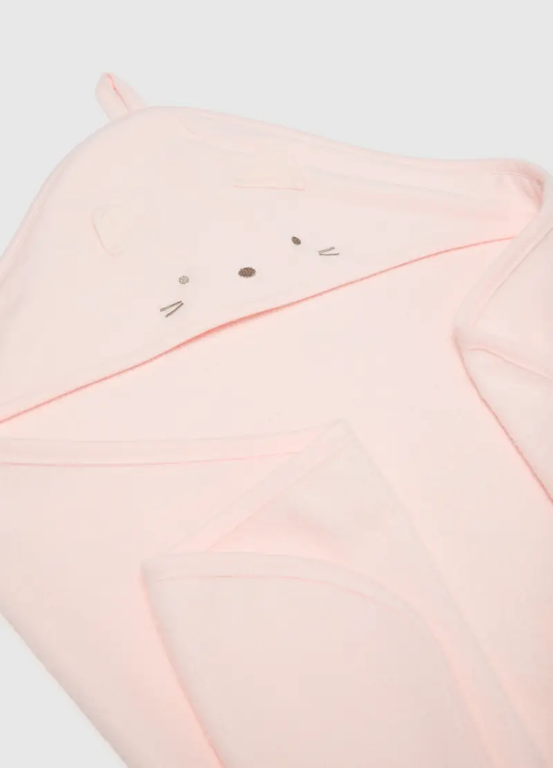 Accappatoio Rosa Da Neonata In Misto Cotone Regular Fit, Neonato, Rosa miniatura 3